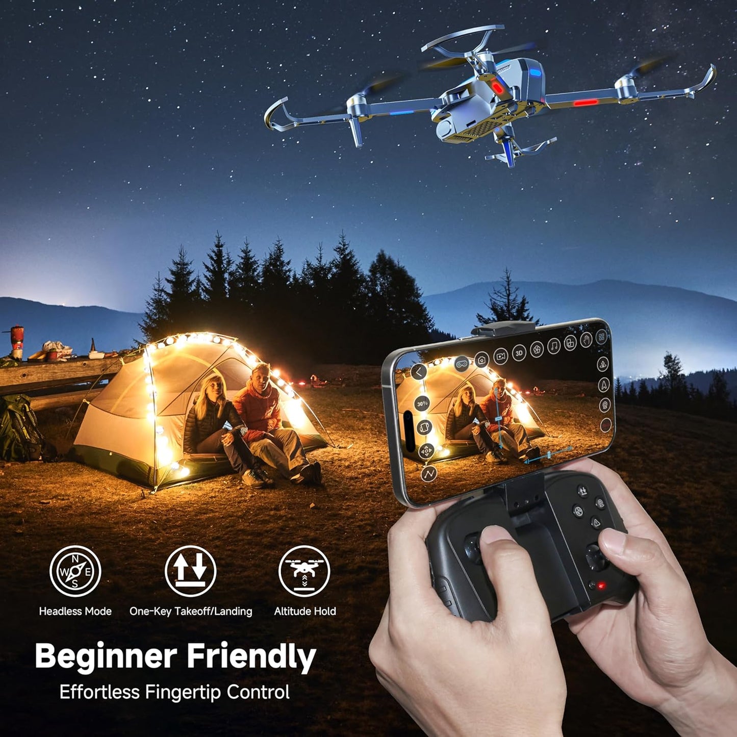 4K Camera Drone with Brushless Motor