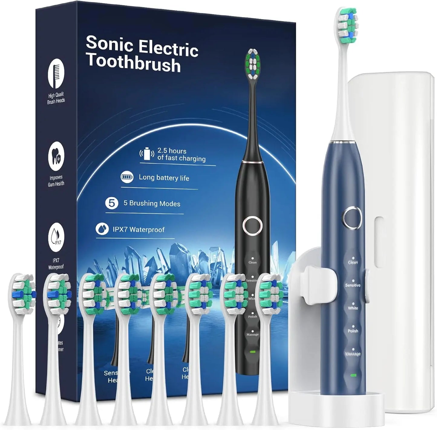 Rtauys S5 Sonic Electric Toothbrush – Powerful, Gentle & Travel-Ready