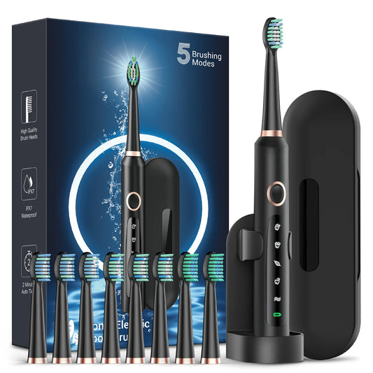 Sonic Electric Toothbrush for Adults – Deep Cleaning with Smart Modes