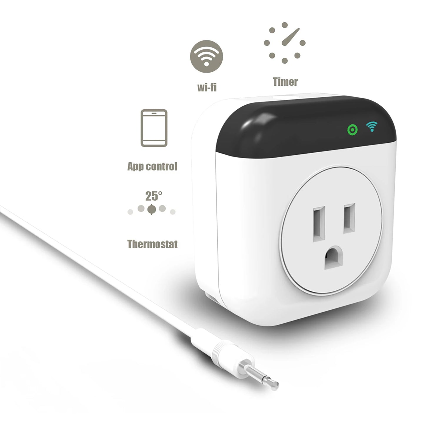 Smart Thermostat Socket 10A WiFi Plug