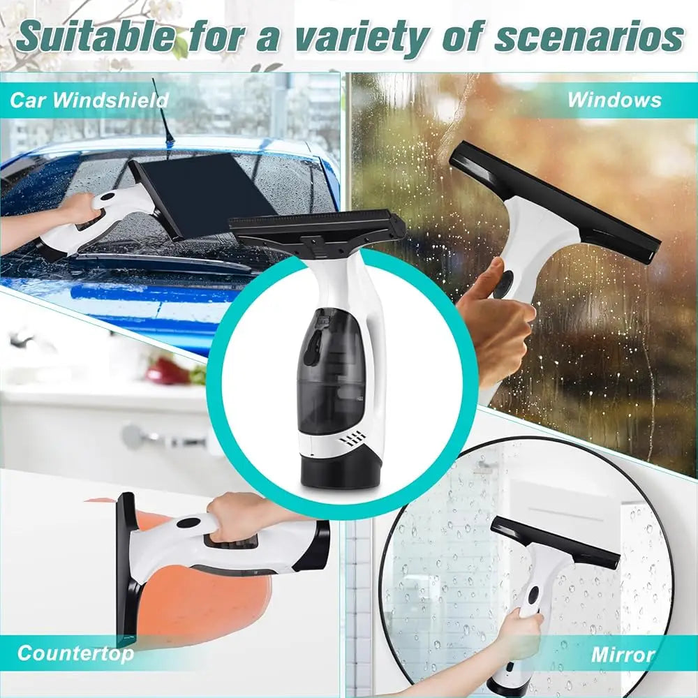 Cordless Rechargeable Window Vacuum Squeegee