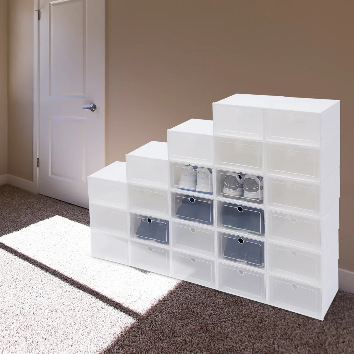 Clear Shoe Boxes for Organized Storage