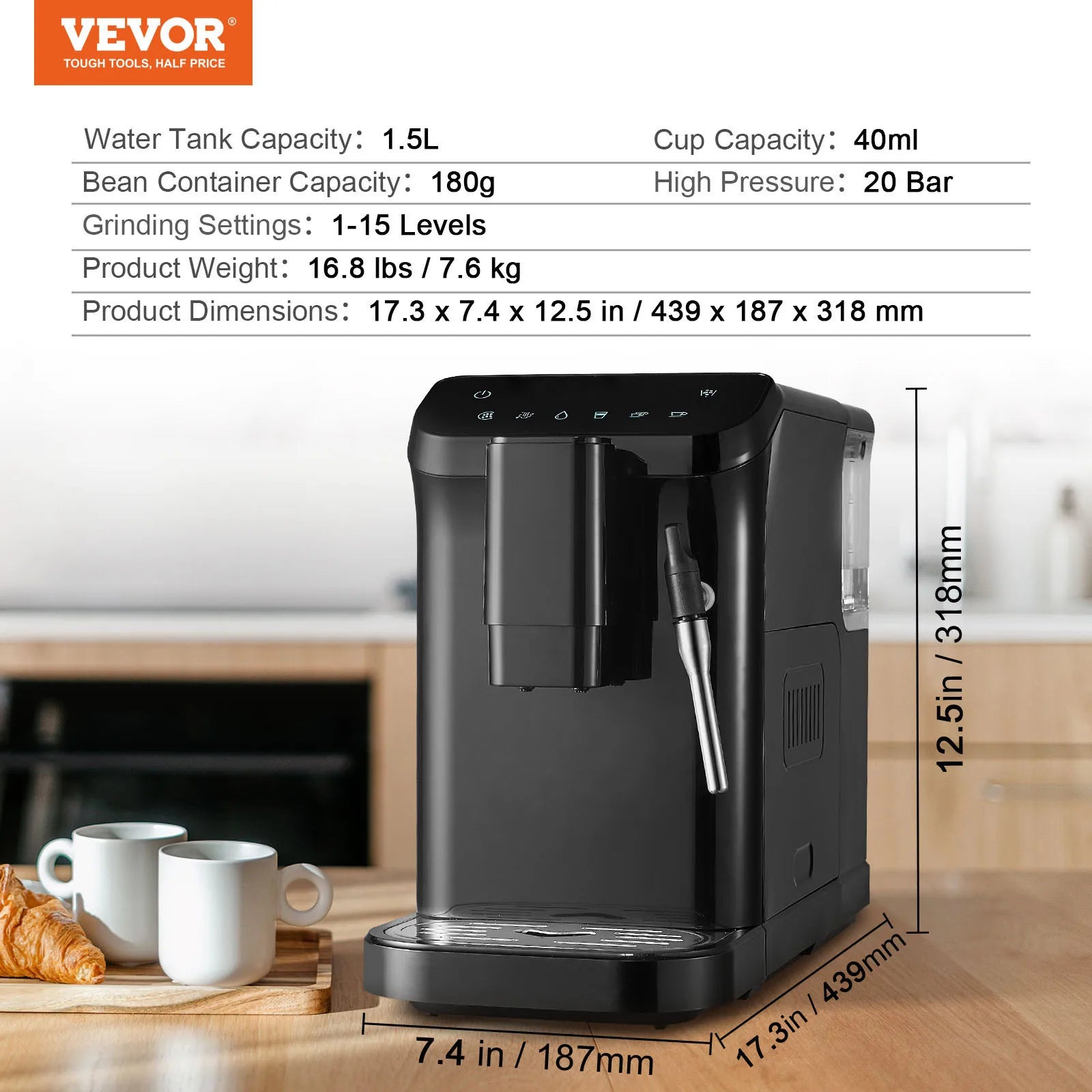 SucceBuy Automatic Espresso & Latte Machine – Café Luxury at Your Fingertips!