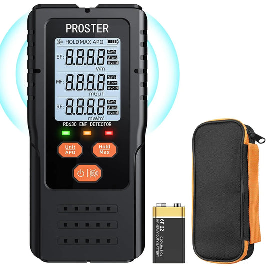 3-in-1 Digital EMF Radiation Detector – EMF, WiFi, and Magnetic Field Meter