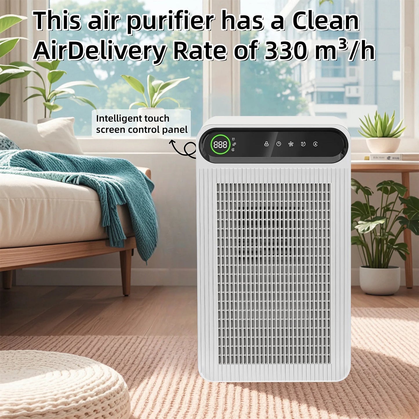 Air Purifier for Home – True HEPA Filter, Large Room Coverage