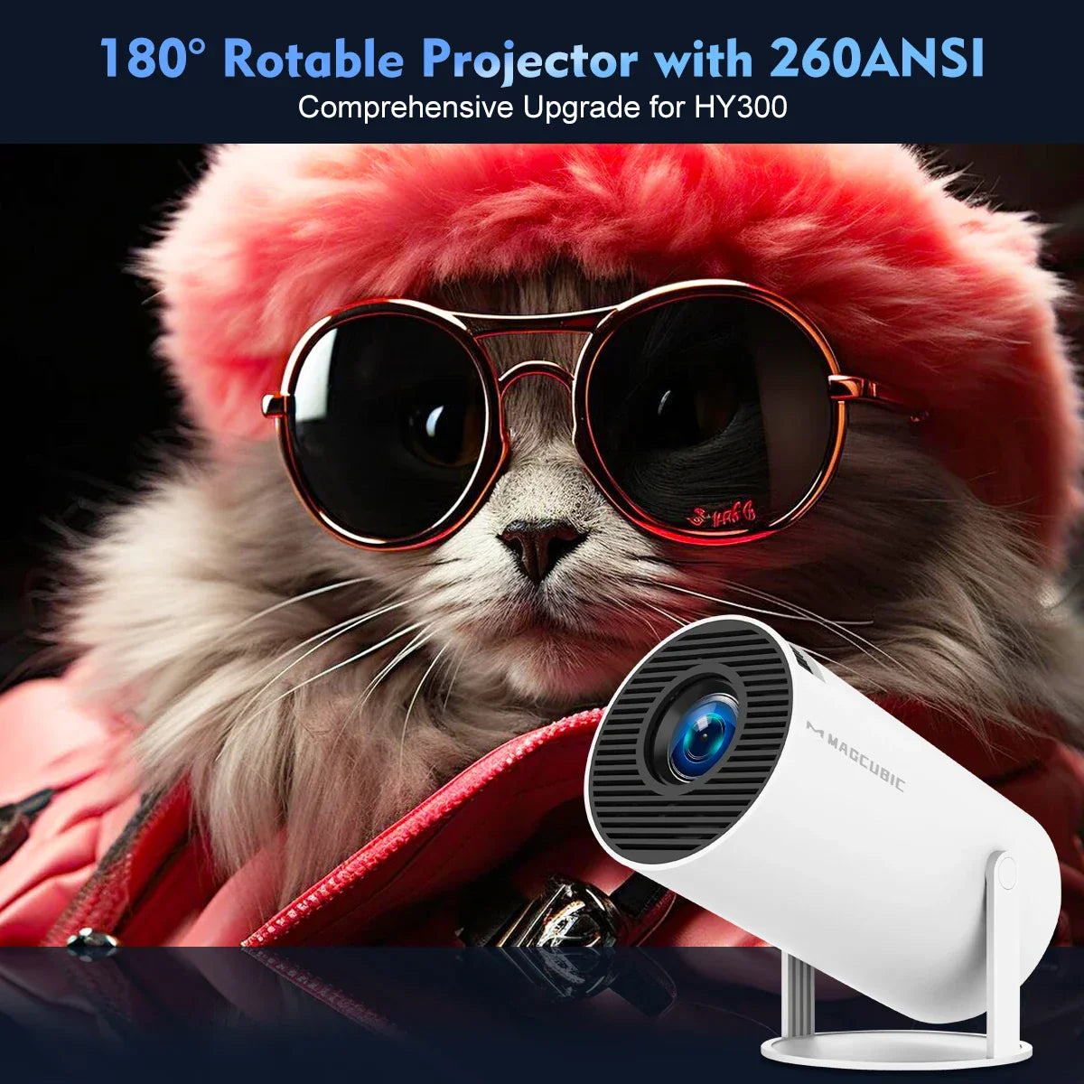 Projector 4K Android 11 Dual Home Cinema Outdoor Projector