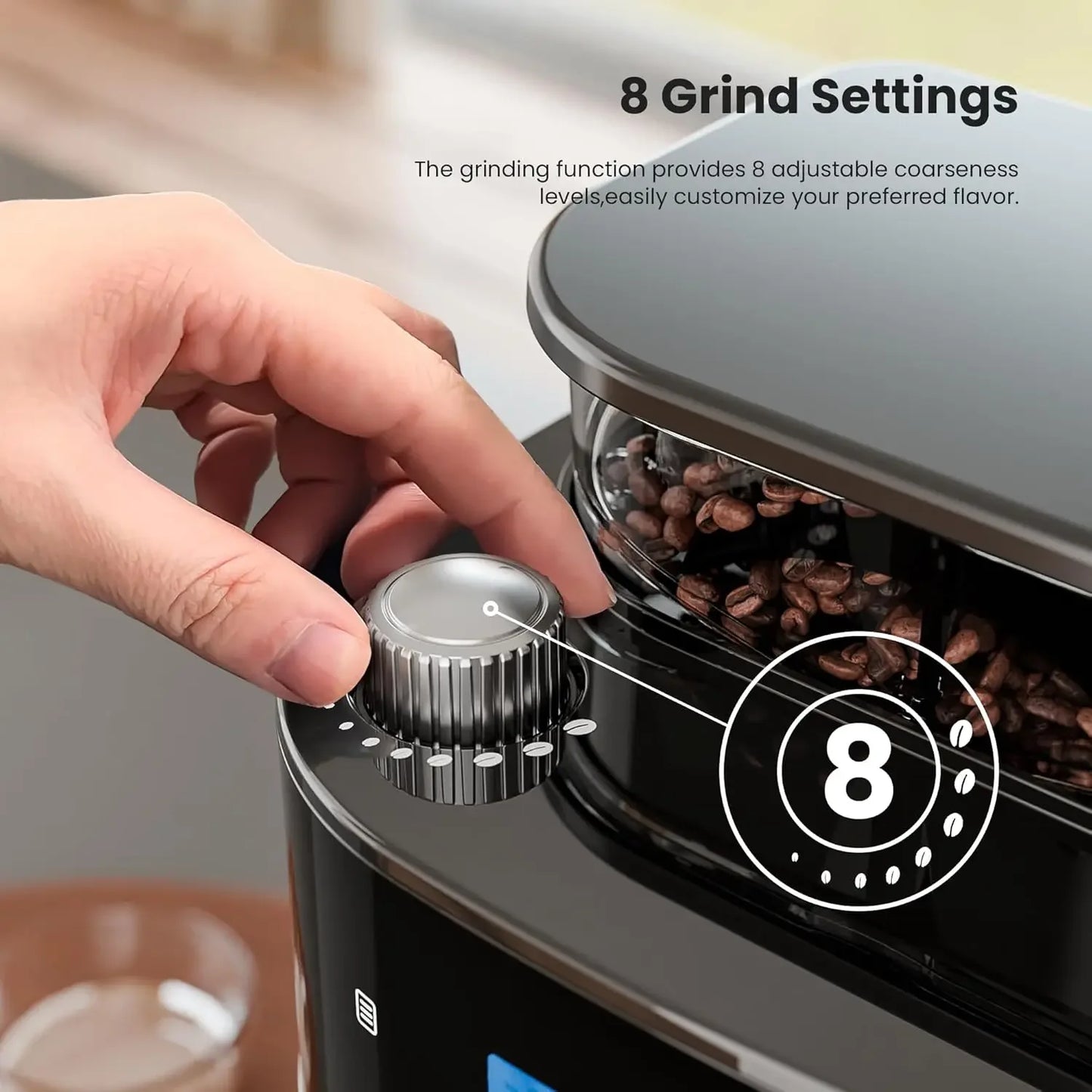 10-Cup Programmable Grind & Brew Coffee Maker – Freshly Ground, Perfectly Brewed!