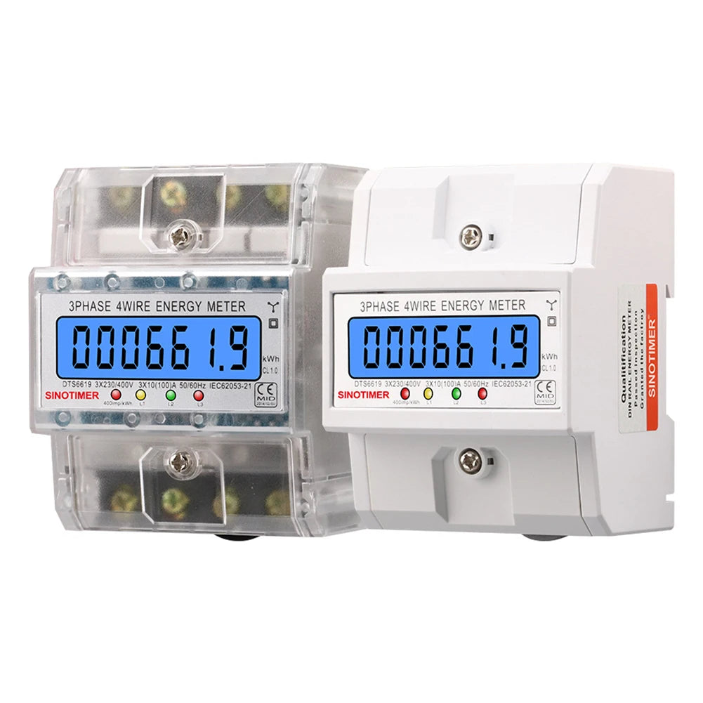 3 Phase 4 Wires Energy Meter Tester – 100A LCD Kilowatt Hour Meter