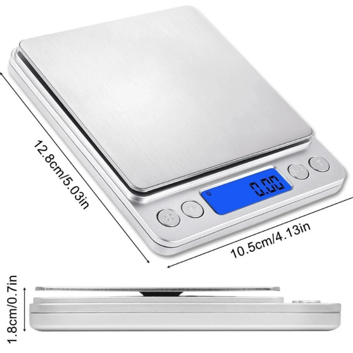 Digital Kitchen Scale – 500g/0.01g Precision with LCD & Tare