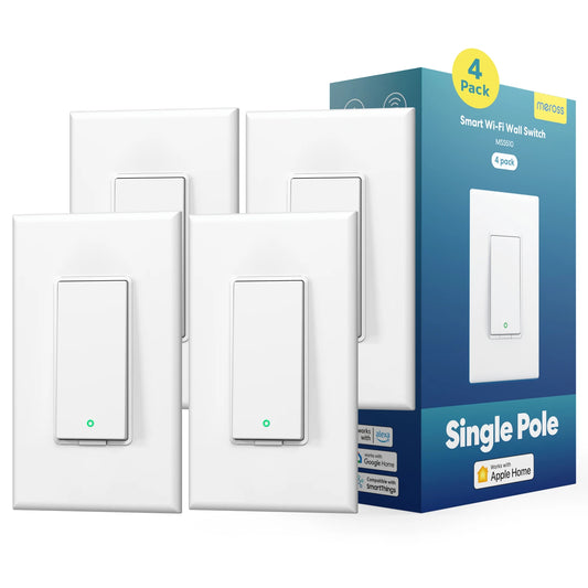 Meross HomeKit US WiFi Light Switch – Wireless Control with Remote