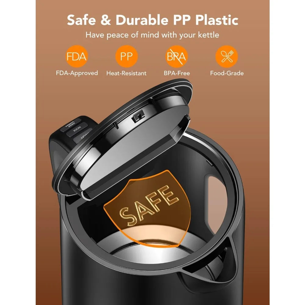 Smart WiFi Electric Kettle – 1.7L, Precise Temperature Control & LED Design