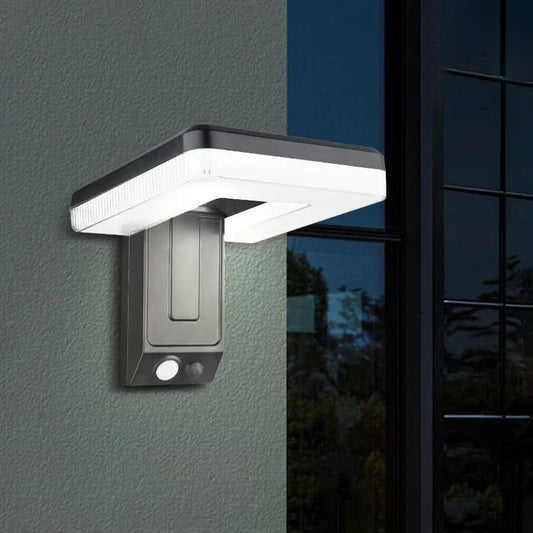 Solar Wall Light – Foldable Head with Remote & Infrared Sensor Smart, Adjustable, and Eco-Friendly Outdoor Lighting.