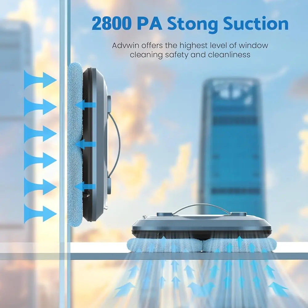 Upgraded Window Cleaner Robot – With Automatic Water Spray