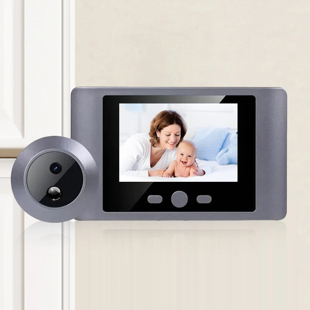Mini Peephole Smart Wireless Door Viewer Camera – IR Night Vision