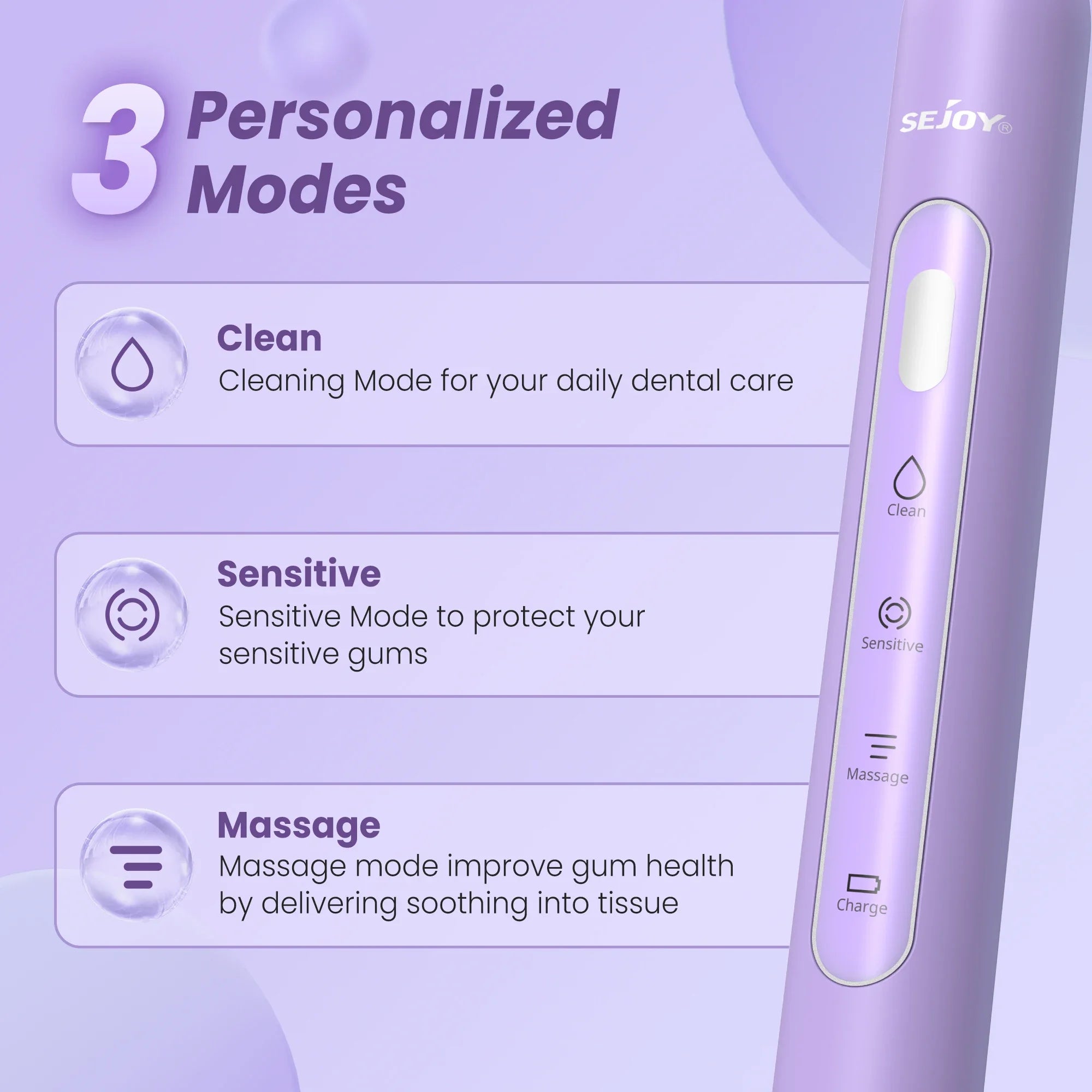 SEJOY Sonic Electric Toothbrush – Smart, Gentle & Effective Oral Care