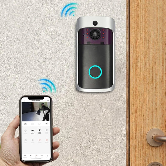 Smart WiFi Video Doorbell – Night Vision & SmartSensor Advanced Home Security, Day and Night.