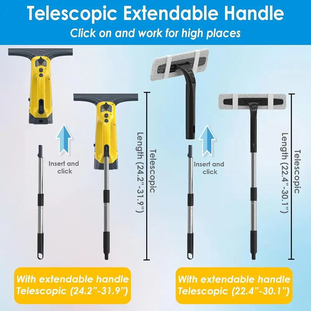 All-In-One Electric Window Vacuum Squeegee Set