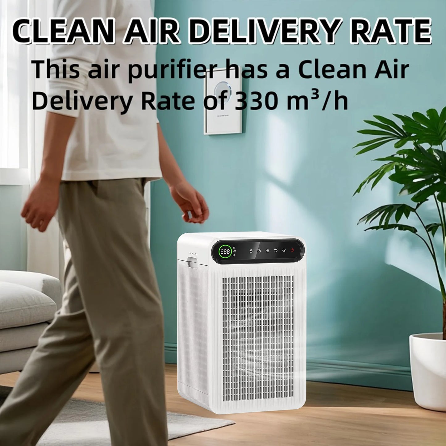 Air Purifier for Home – True HEPA Filter, Large Room Coverage
