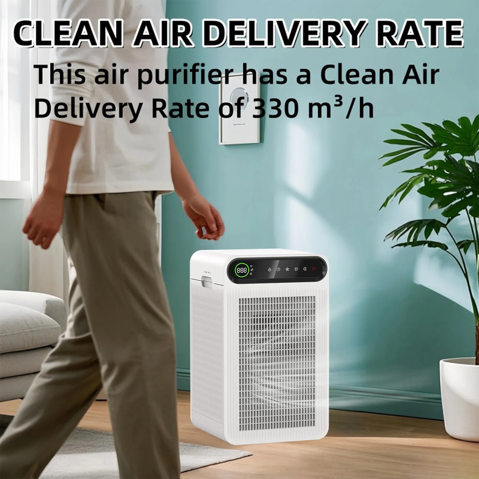 Air Purifier for Home – True HEPA Filter, Large Room Coverage