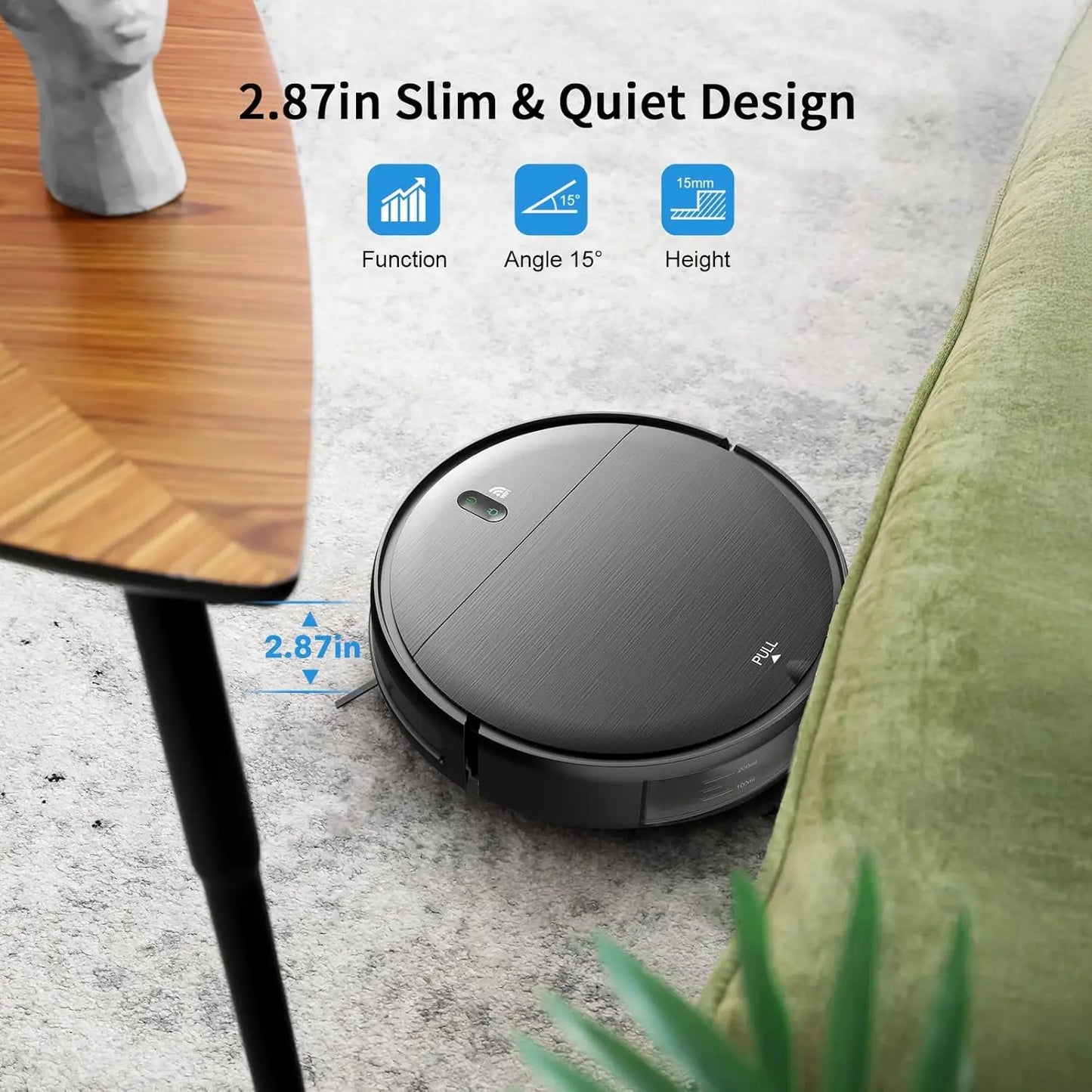 Robot Vacuum & Mop Combo – 2-in-1 Smart Cleaning