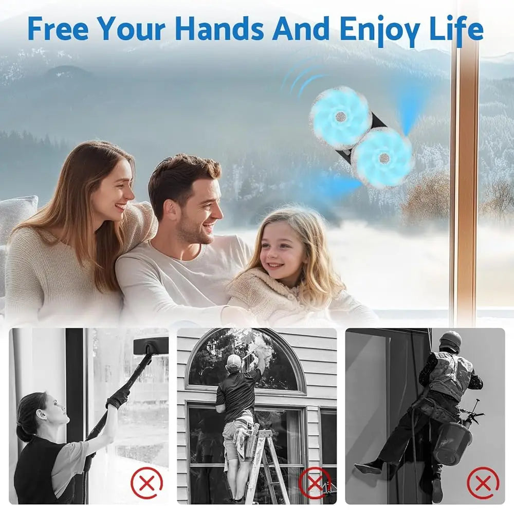 Upgraded Window Cleaner Robot – With Automatic Water Spray