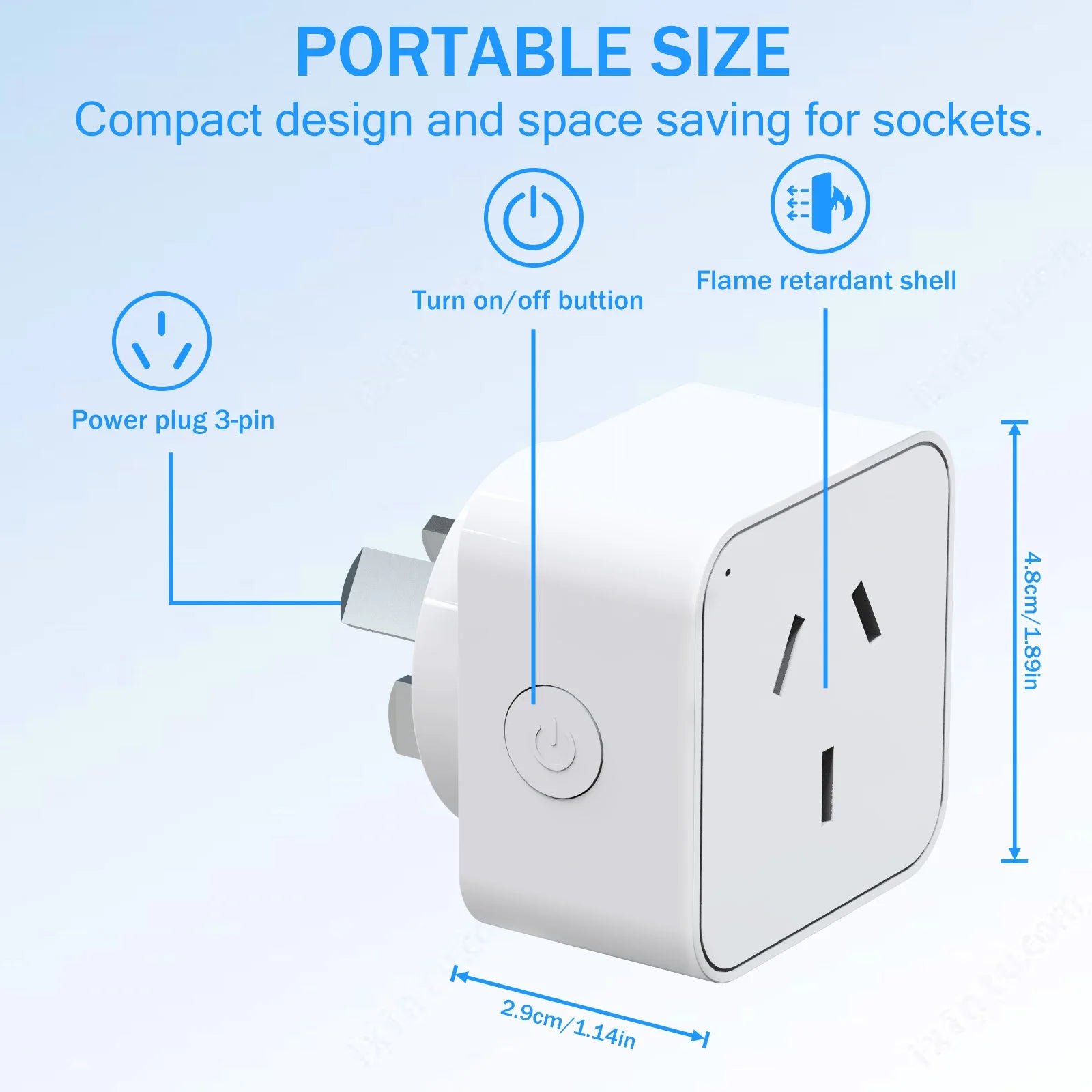 AU Smart WiFi Plug & Socket – Energy Monitor with Voice Control  Smart, Efficient, and Fully Controllable from Anywhere.