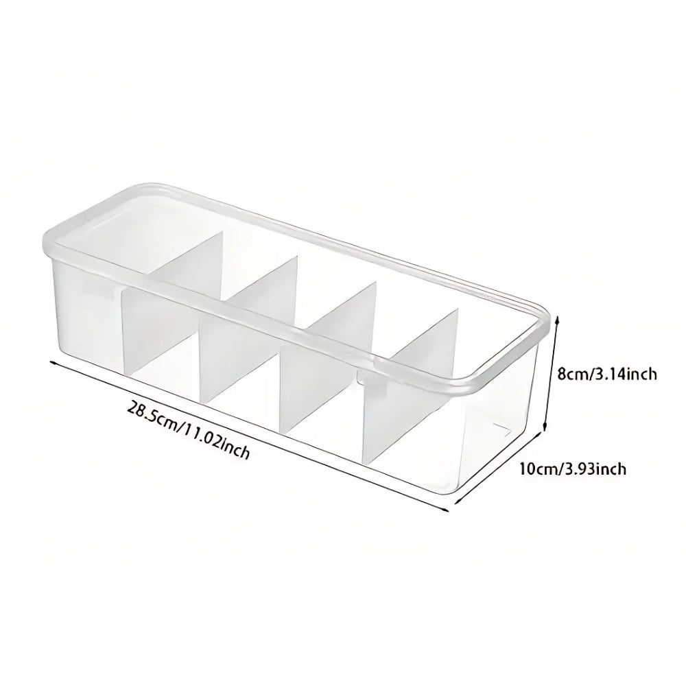 Data Cable Organizer Case Classification Dustproof Card Organizer with Lid Clutter Collection Box for Office Home