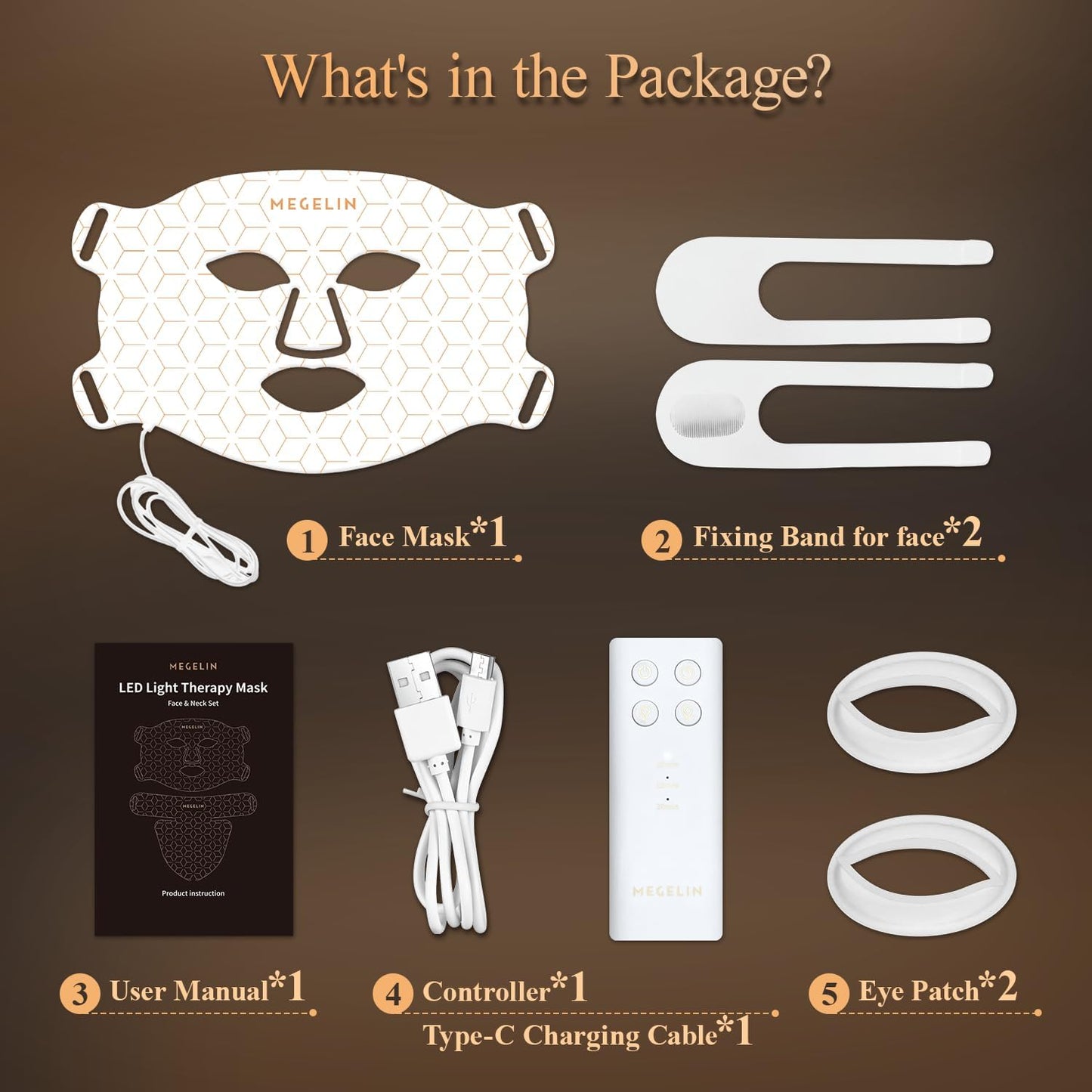 7 Colors LED Light Therapy Facial Mask