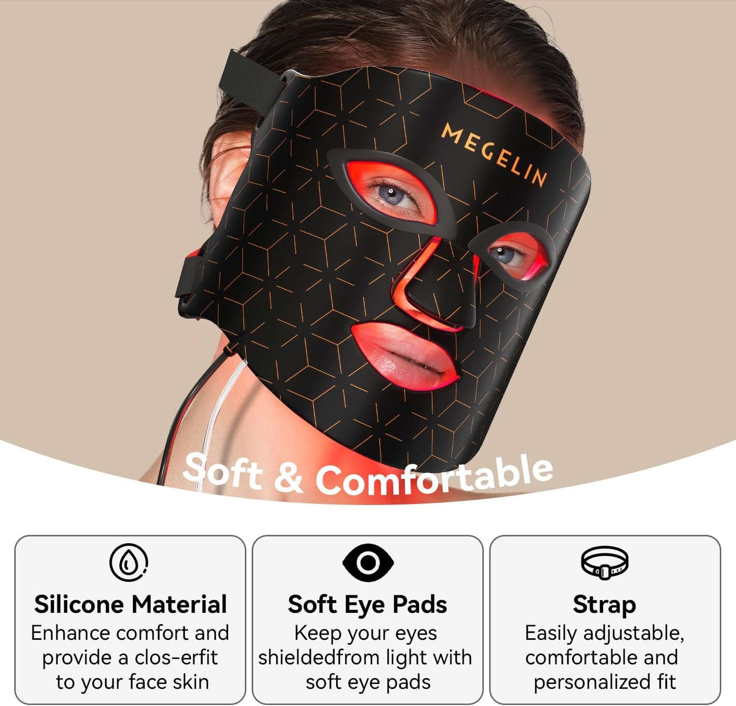 7 Colors LED Light Therapy Facial Mask