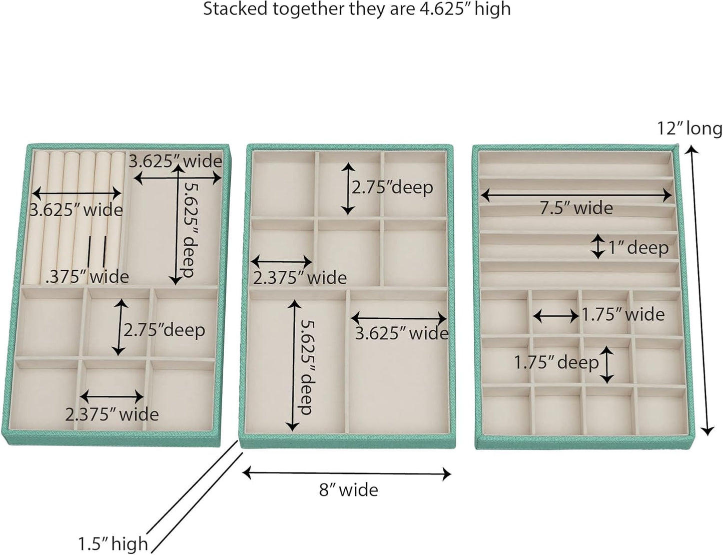 Flocking Jewelry Storage Box