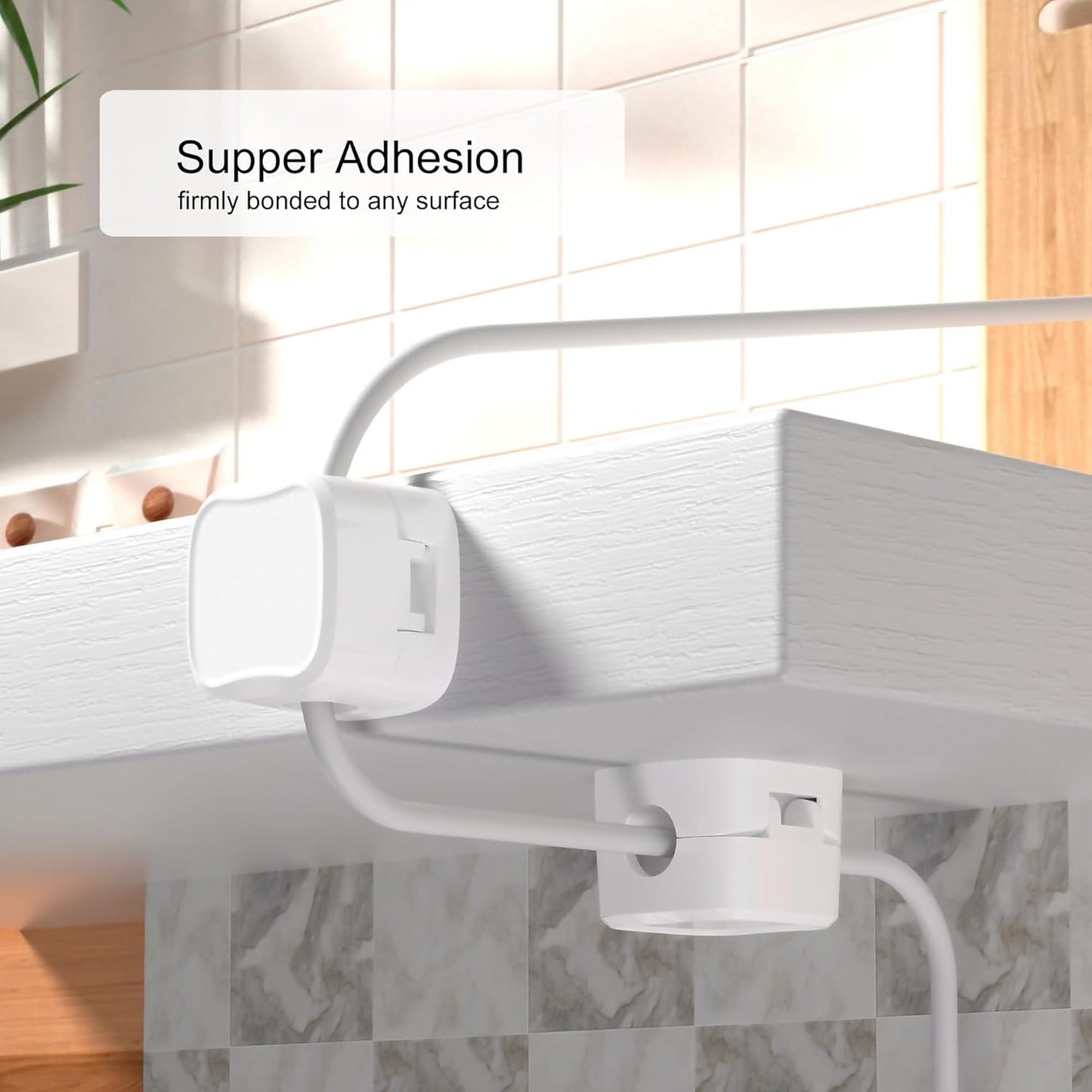 6 Pack Magnetic Cable Clip Organizer for Car, Office, and Home