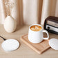 Self-Heating Ceramic Coffee Mug with Wireless Phone Charging