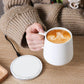Self-Heating Ceramic Coffee Mug with Wireless Phone Charging