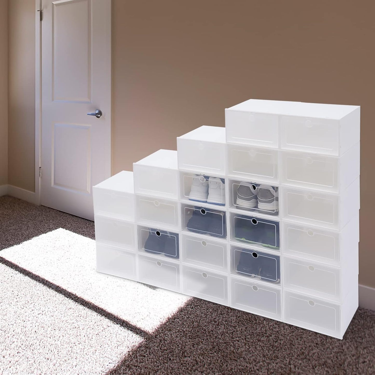 Clear Shoe Boxes for Organized Storage