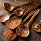 7pcs/set Teak Natural Wood Tableware Spoon