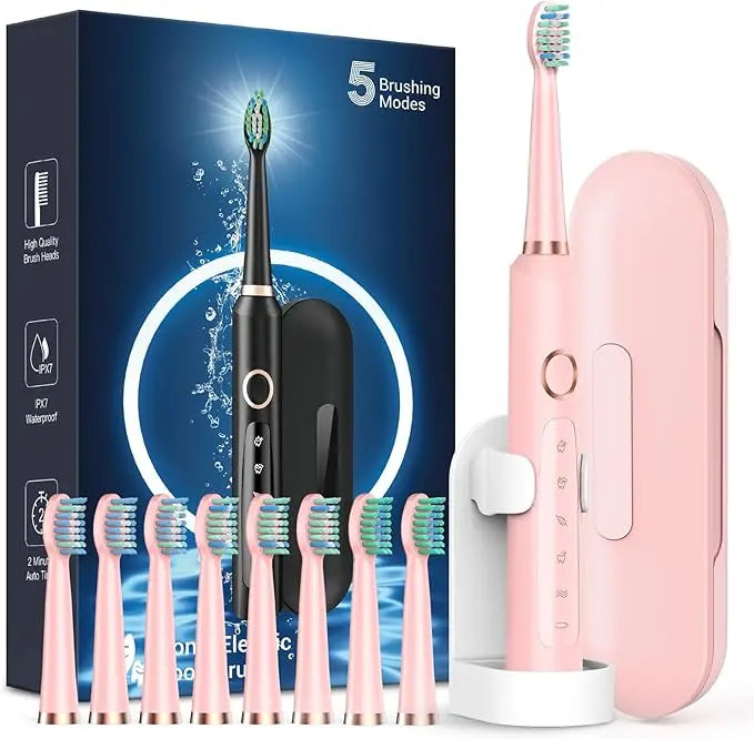 Sonic Electric Toothbrush for Adults – Deep Cleaning with Smart Modes