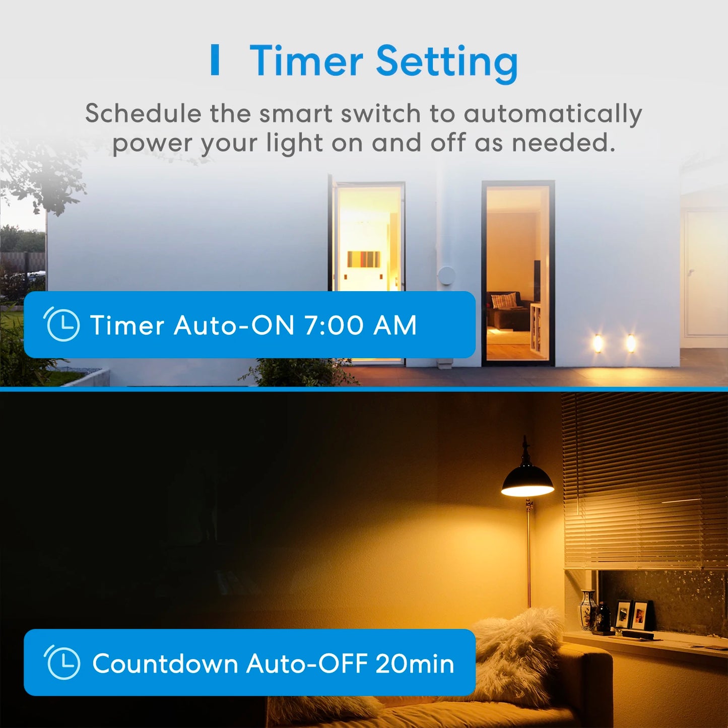 Meross HomeKit US WiFi Light Switch – Wireless Control with Remote