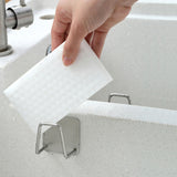 Self-Adhesive Kitchen Stainless Steel Sponges Holder