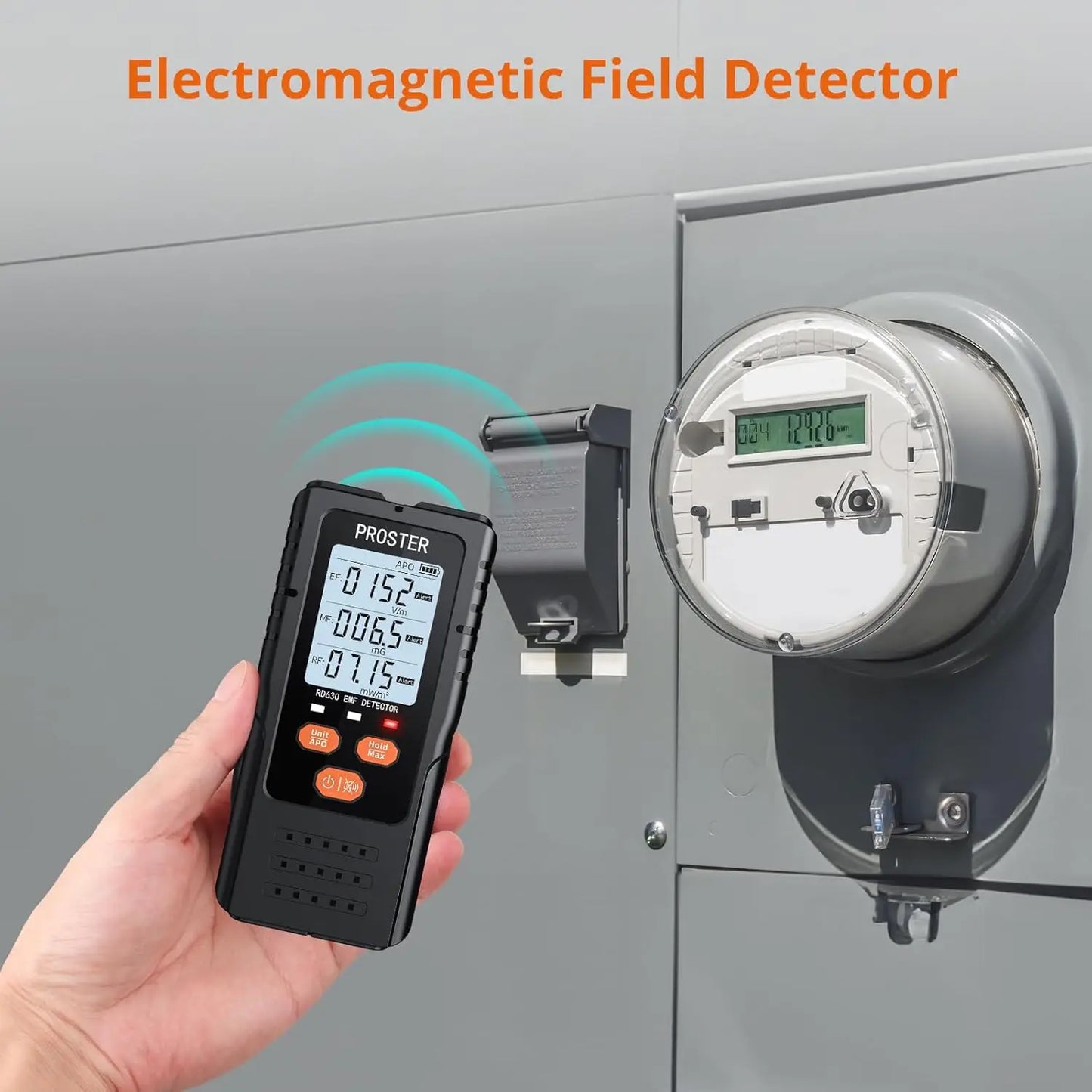 3-in-1 Digital EMF Radiation Detector – EMF, WiFi, and Magnetic Field Meter