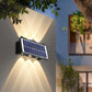 Solar LED Wall Light – Waterproof Exterior Garden & Courtyard Lighting