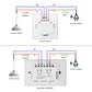 Smart Wall Light Switch – Hand Sweep Sensor with Glass Panel  Modern, Touch-Free, and Energy-Efficient Lighting Control.
