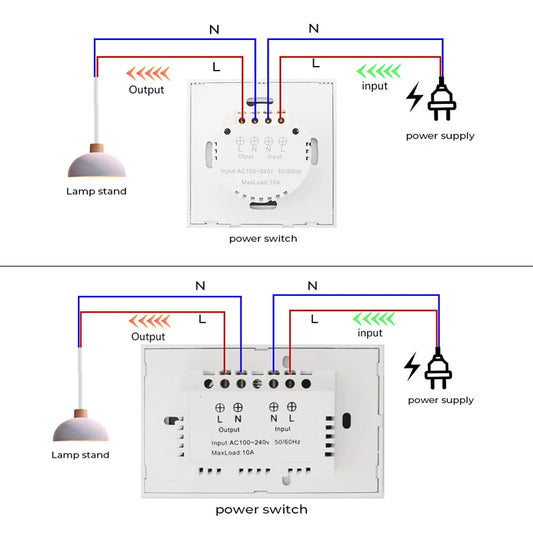 Smart Wall Light Switch – Hand Sweep Sensor with Glass Panel  Modern, Touch-Free, and Energy-Efficient Lighting Control.