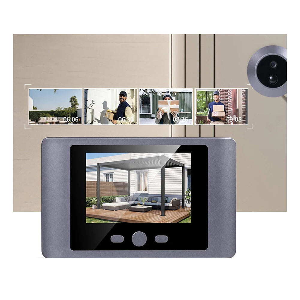 Mini Peephole Smart Wireless Door Viewer Camera – IR Night Vision