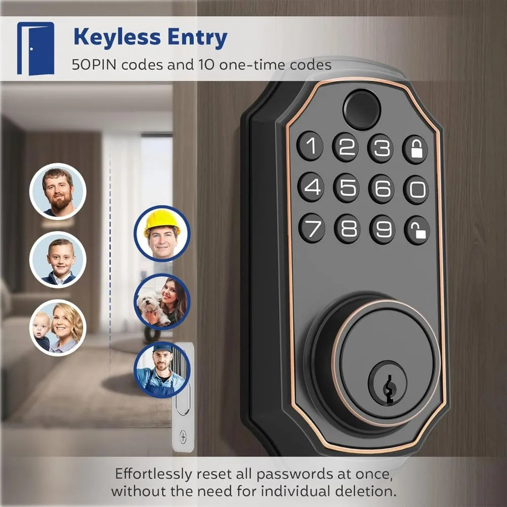 Keyless Entry Smart Auto Door Locks – Front Door Security Made Easy