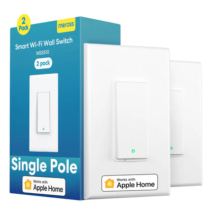 Meross HomeKit US WiFi Light Switch – Wireless Control with Remote