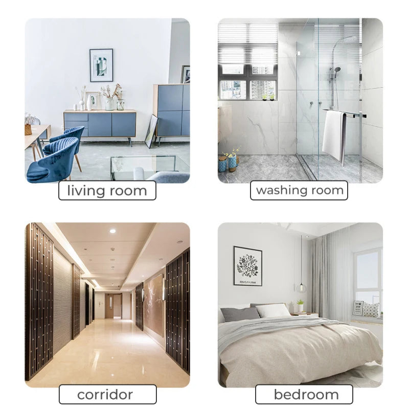 Smart Wall Light Switch – Hand Sweep Sensor with Glass Panel  Modern, Touch-Free, and Energy-Efficient Lighting Control.