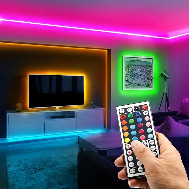 3.28ft–100ft Smart LED Strip Lights – Remote & App Controlled