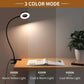 LED Reading Light with Clamp – Flexible 3-Color Desk Lamp  Brighten Your Reading, Anytime, Anywhere.