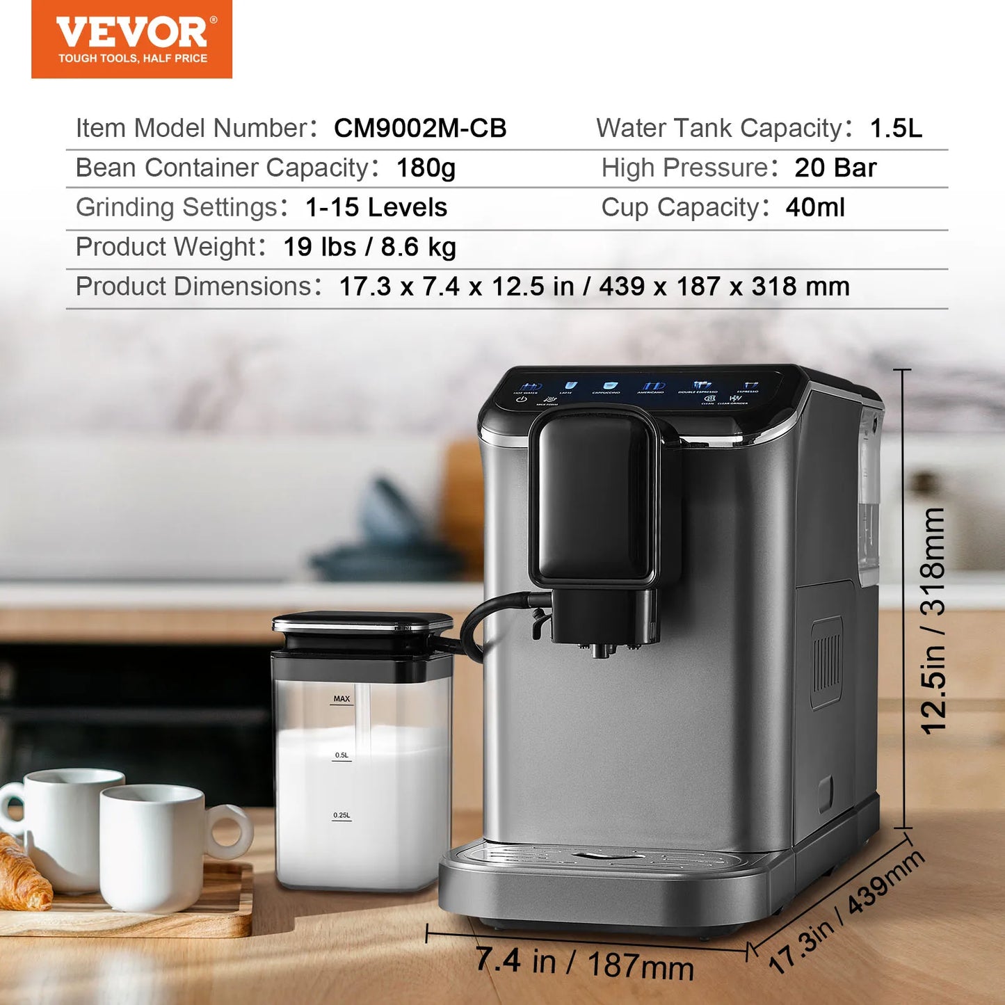 SucceBuy Automatic Espresso & Latte Machine – Café Luxury at Your Fingertips!