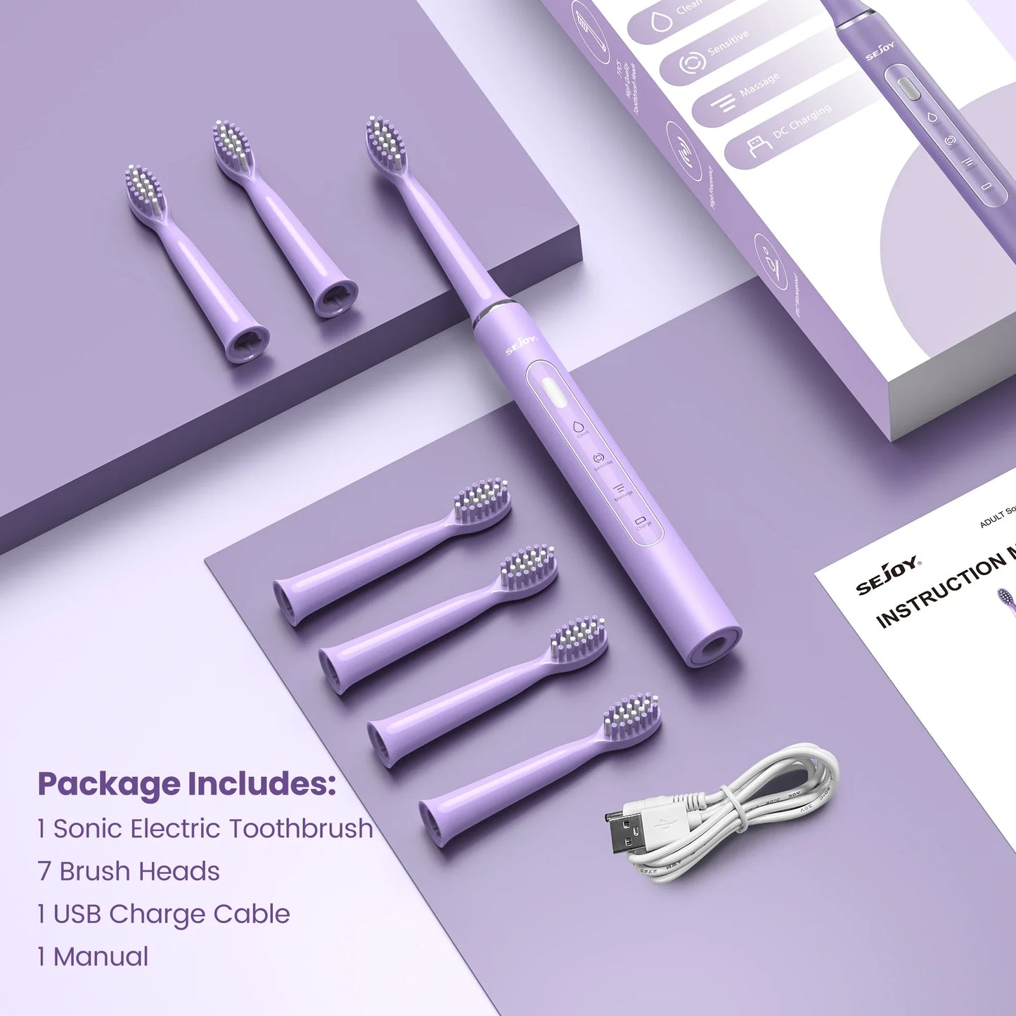 SEJOY Sonic Electric Toothbrush – Smart, Gentle & Effective Oral Care